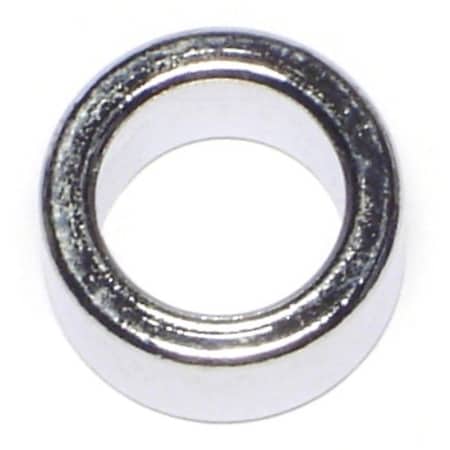 Midwest Fastener Round Spacer, Chrome Steel, 3/8 in Overall Lg, 1/2 in Inside Dia, 5 PK 74271